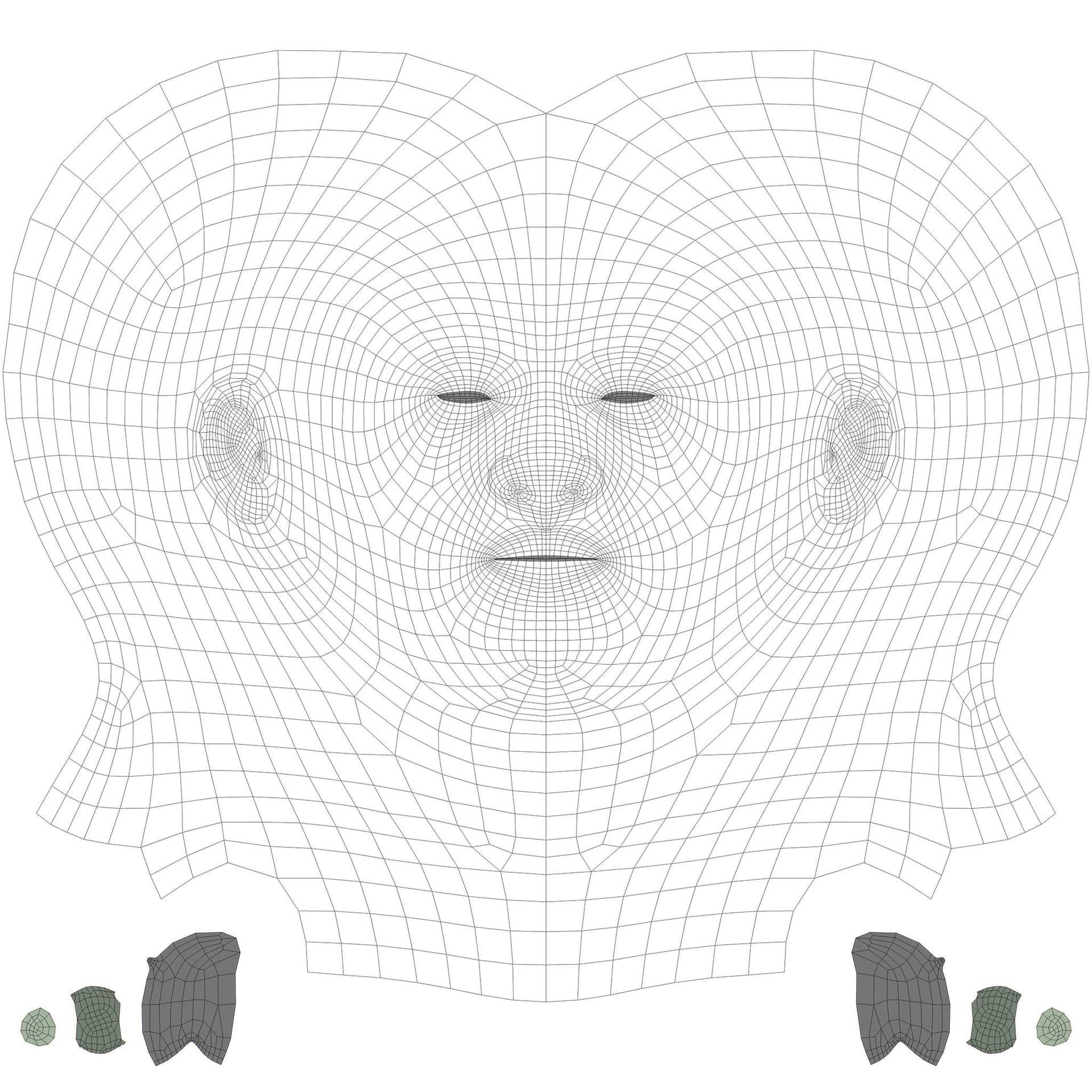 Original CC face topology guide visual from page 9