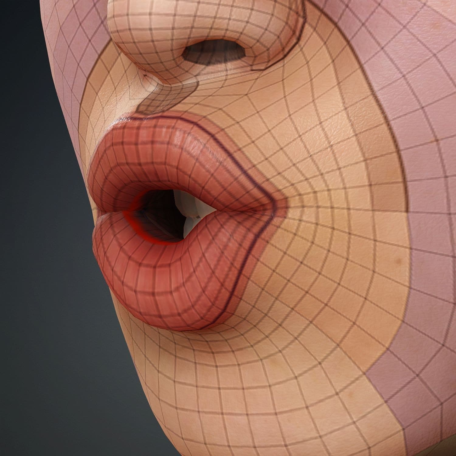 Original CC face topology guide visual from page 12