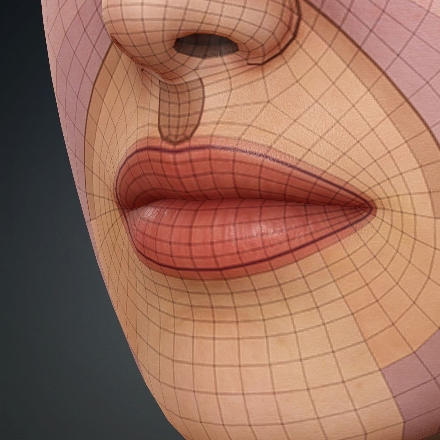Original CC face topology guide visual from page 12