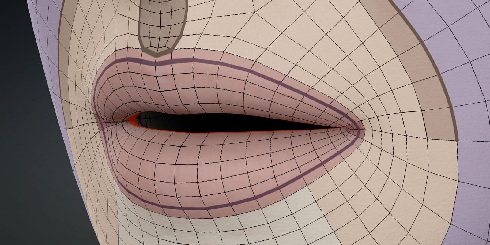 Lip corner topology image from the guide.