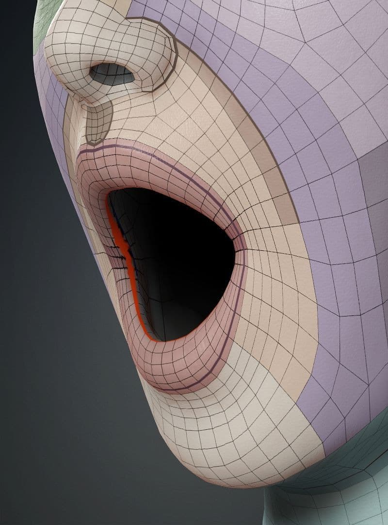 Original CC face topology guide visual from page 14