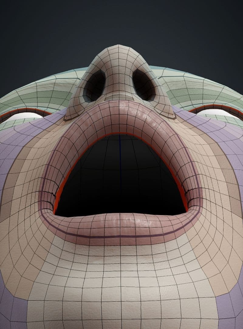 Original CC face topology guide visual from page 14