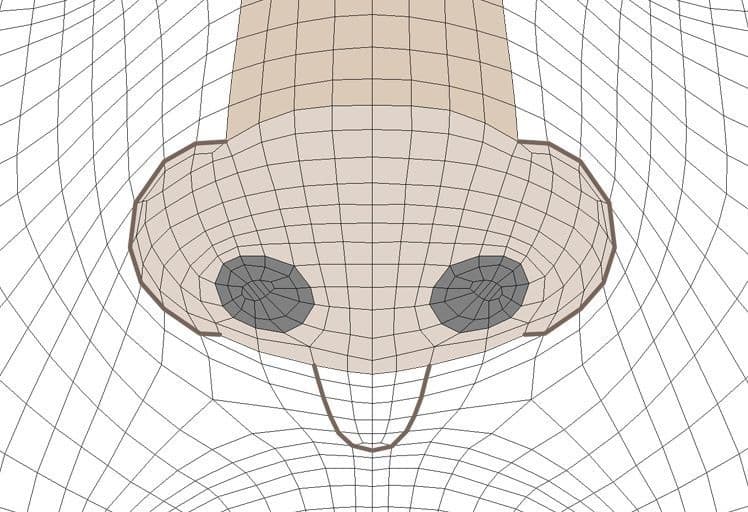 Original CC face topology guide visual from page 15