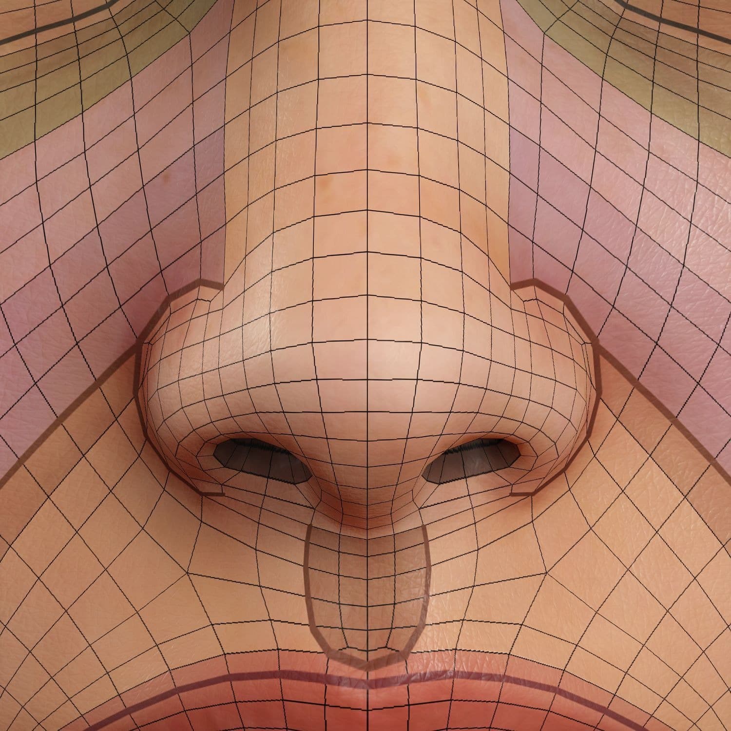 Original CC face topology guide visual from page 15
