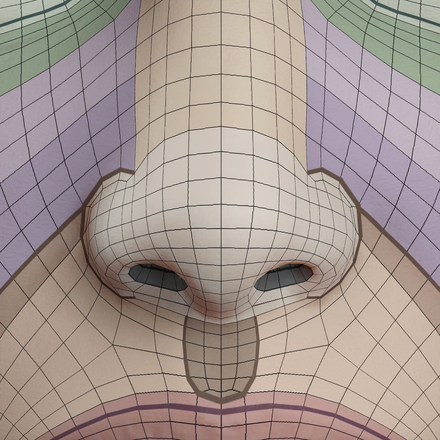 Original CC face topology guide visual from page 15