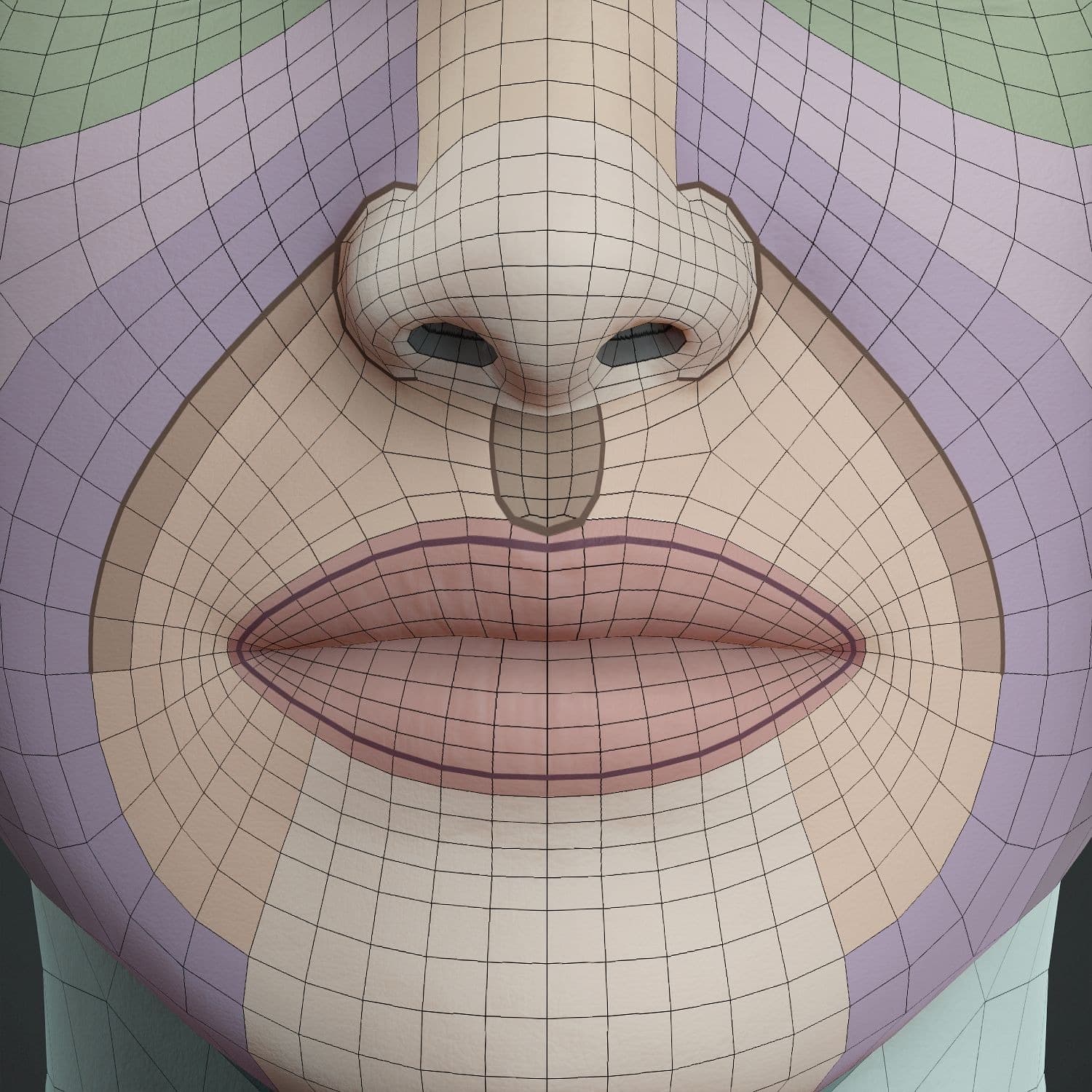 Original CC face topology guide visual from page 16