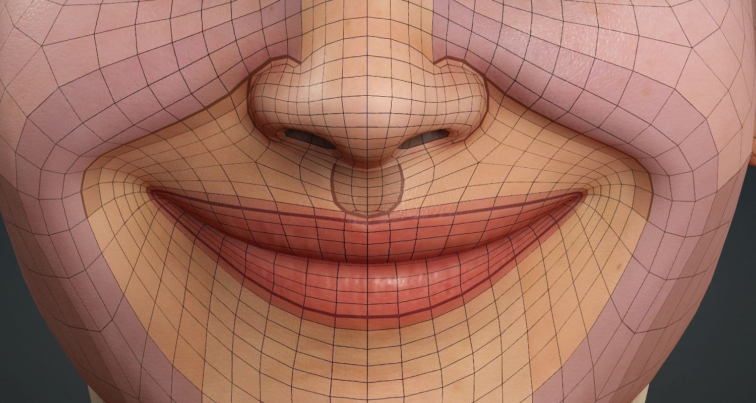 Original CC face topology guide visual from page 16