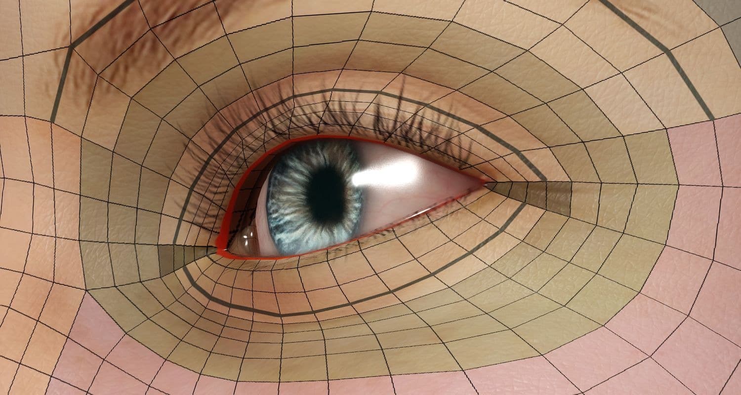 Original CC face topology guide visual from page 17