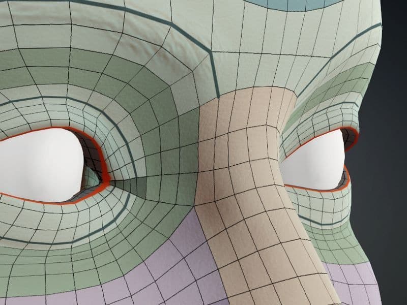 Original CC face topology guide visual from page 19