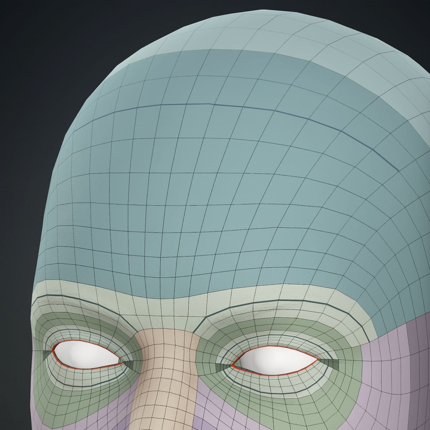 Original CC face topology guide visual from page 21