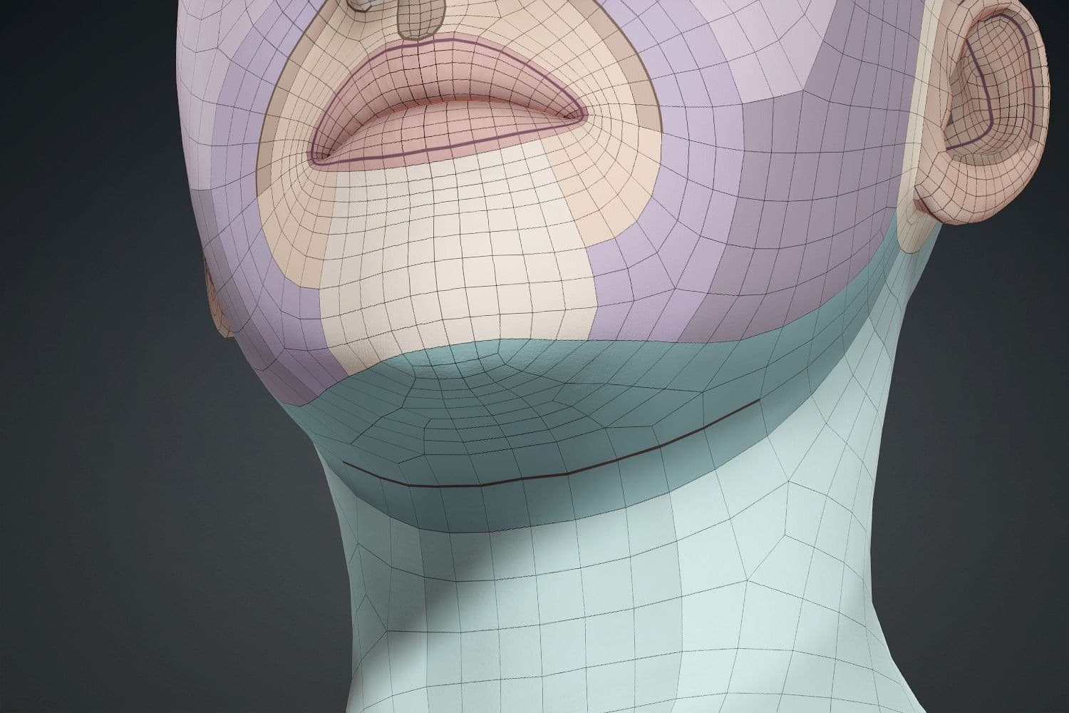 Original CC face topology guide visual from page 24