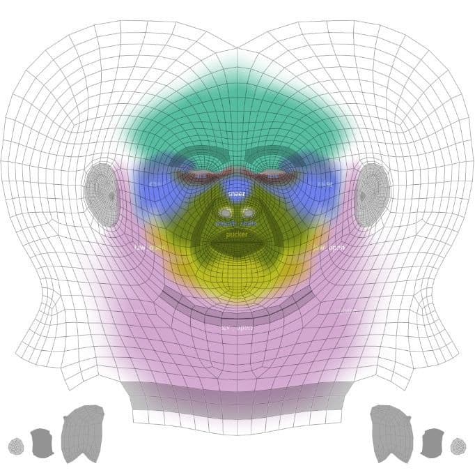 Original CC face topology guide visual from page 25